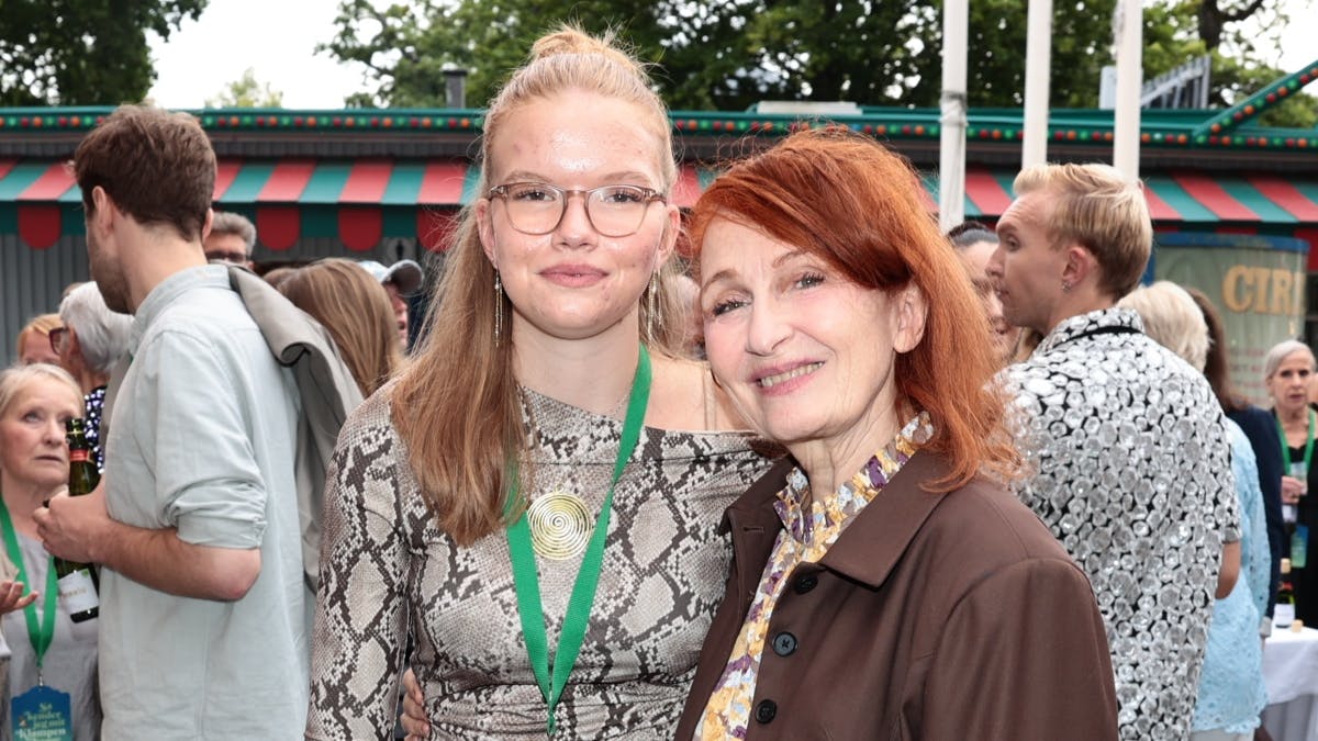 Bodil Jørgensen sammen med datteren Rigmor.