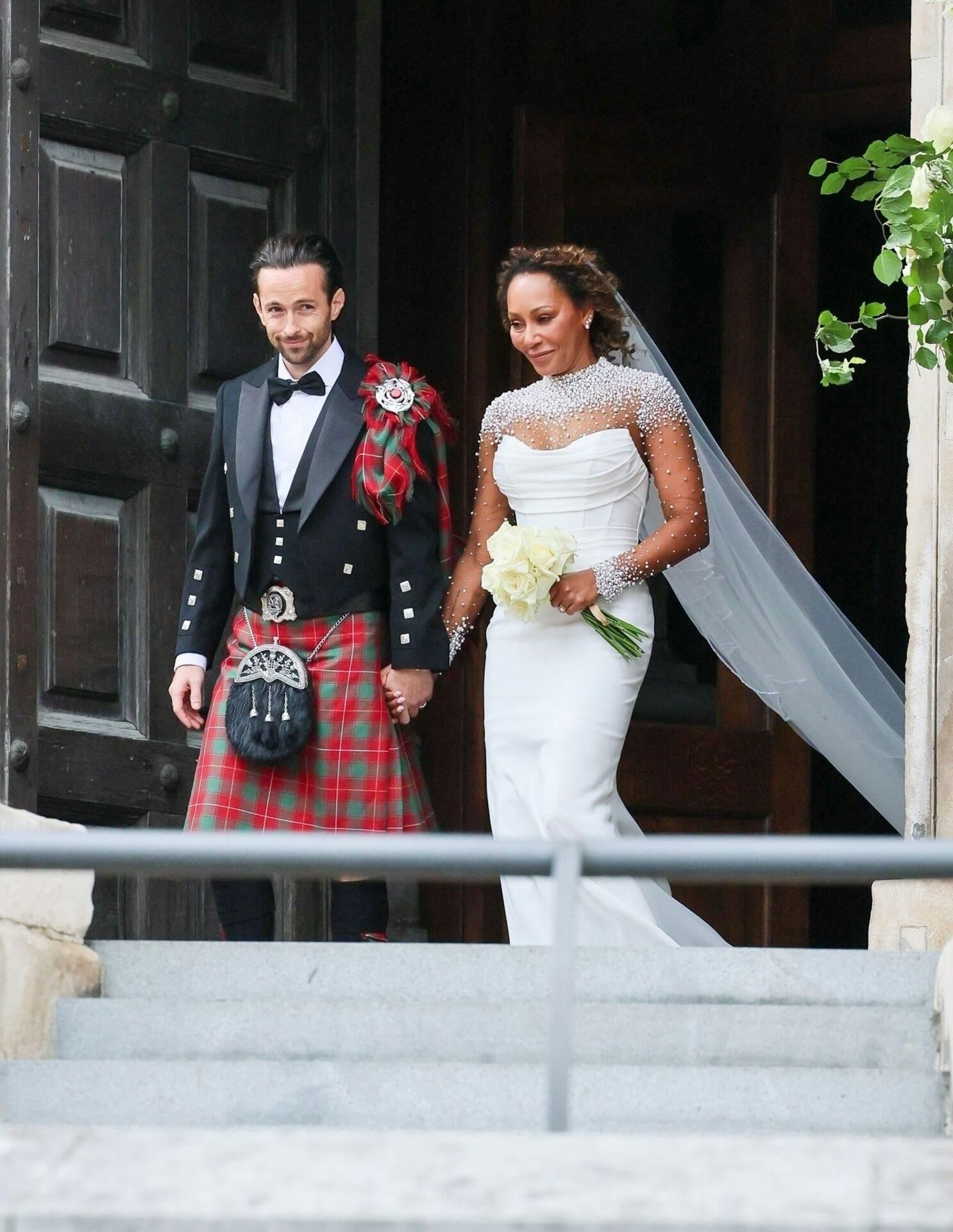 Melanie Brown og hendes nye mand, Rory McPhee.