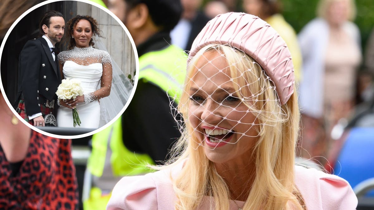 Emma Bunton, Mel B og Rory McPhee.&nbsp;