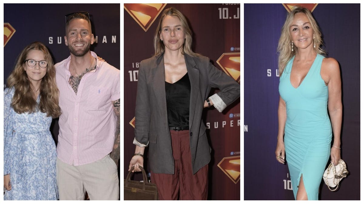 Gæster til premiere på Superman.