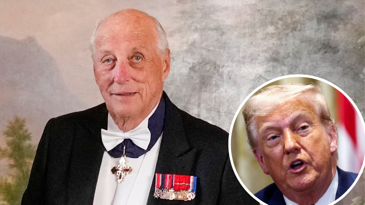 Kong Harald og Donald Trump