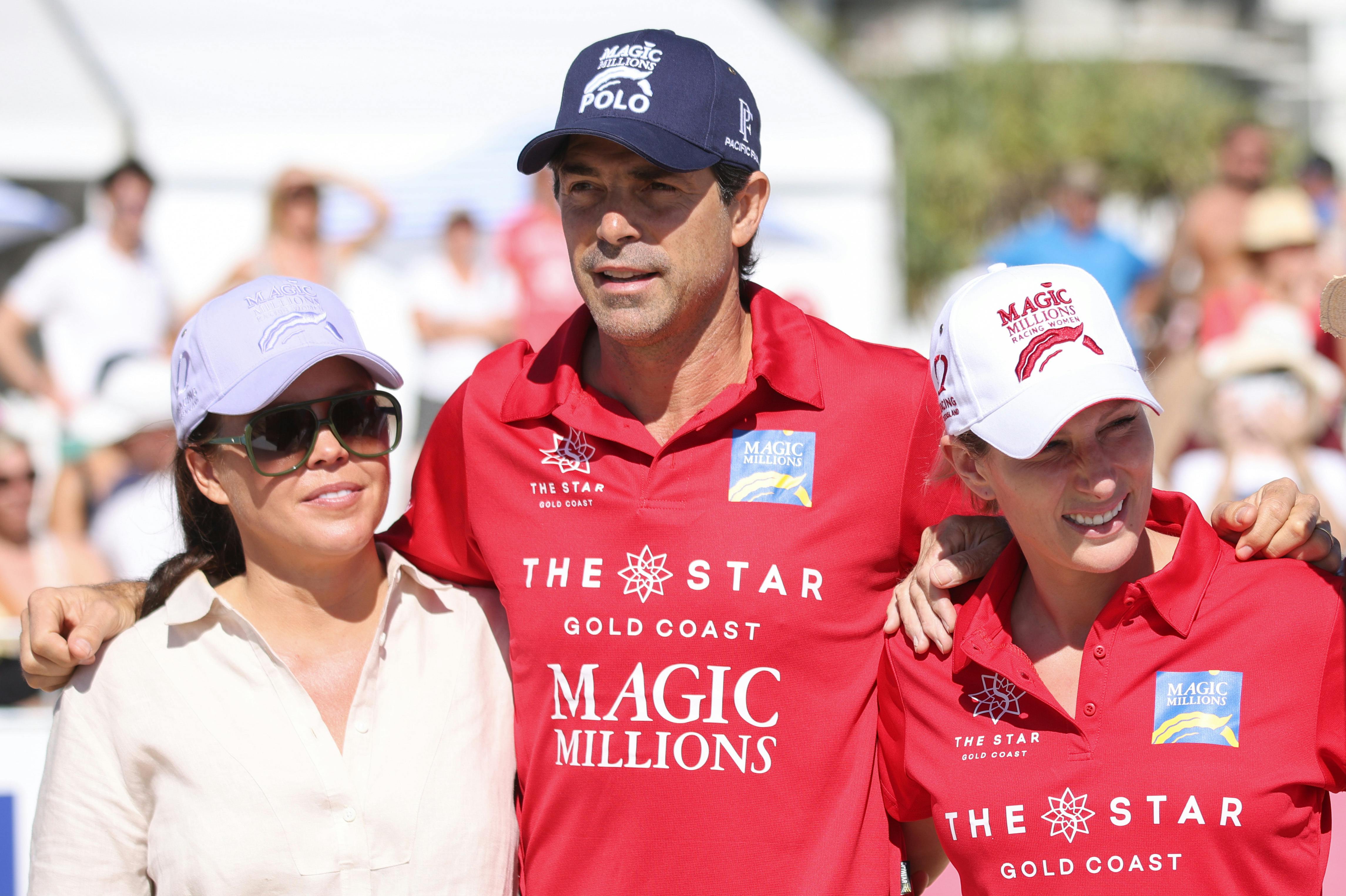 Nicole Slater, Nacho Figueras and Zara Tindall