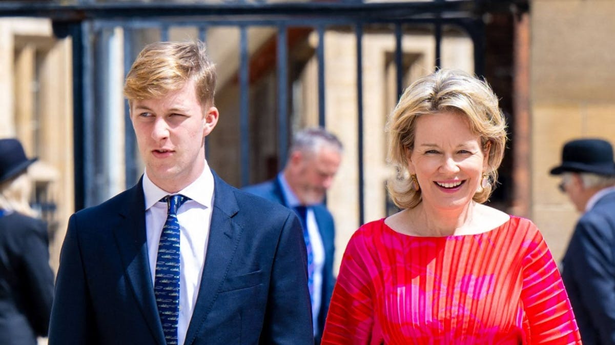 Prins Emmanuel og dronning Mathilde.