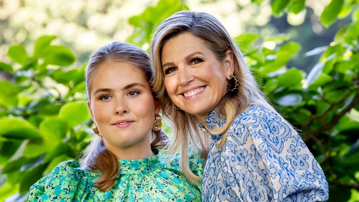Prinsesse Amalia og dronning Maxima. 