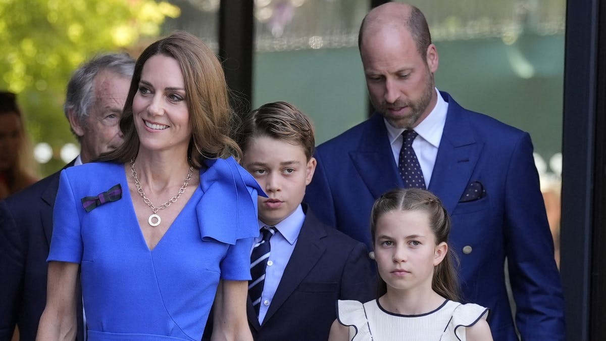 Prinsesse Kate, prins George, prinsesse Charlotte og prins William