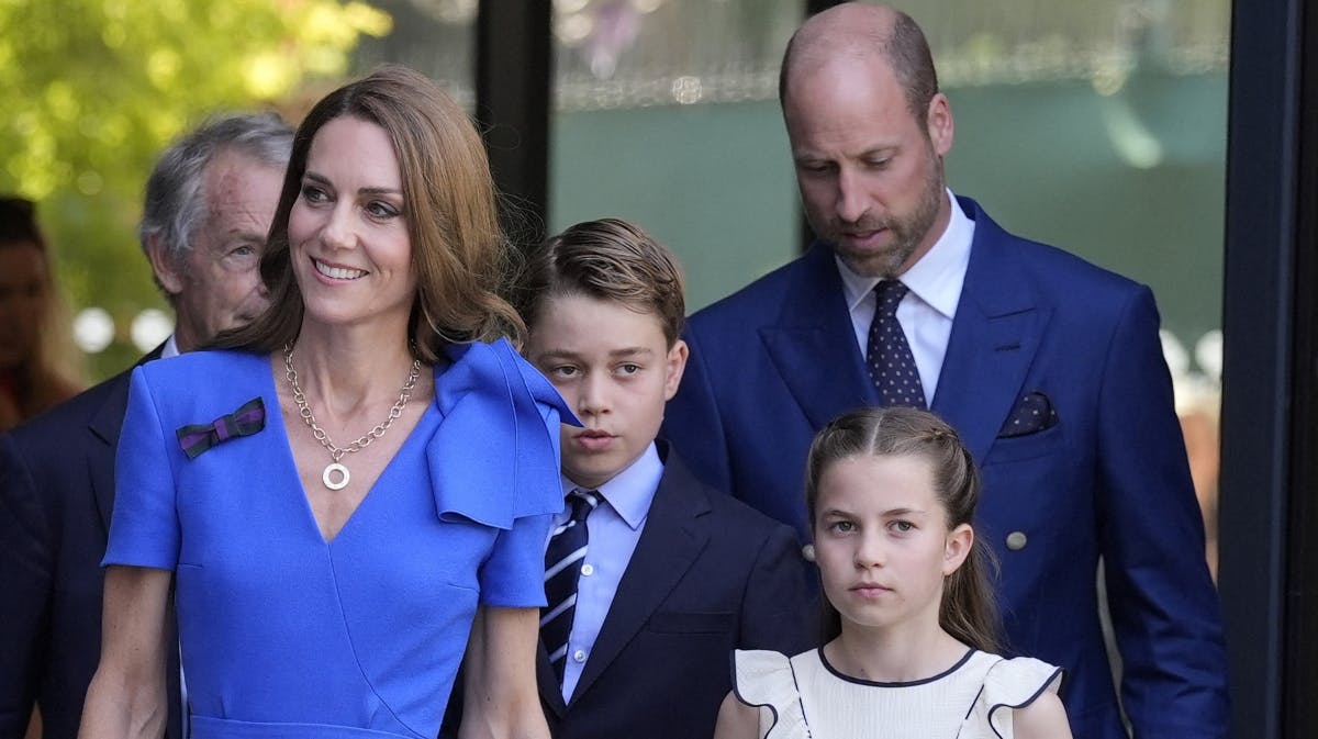 Prinsesse Kate, prins George, prinsesse Charlotte og prins William