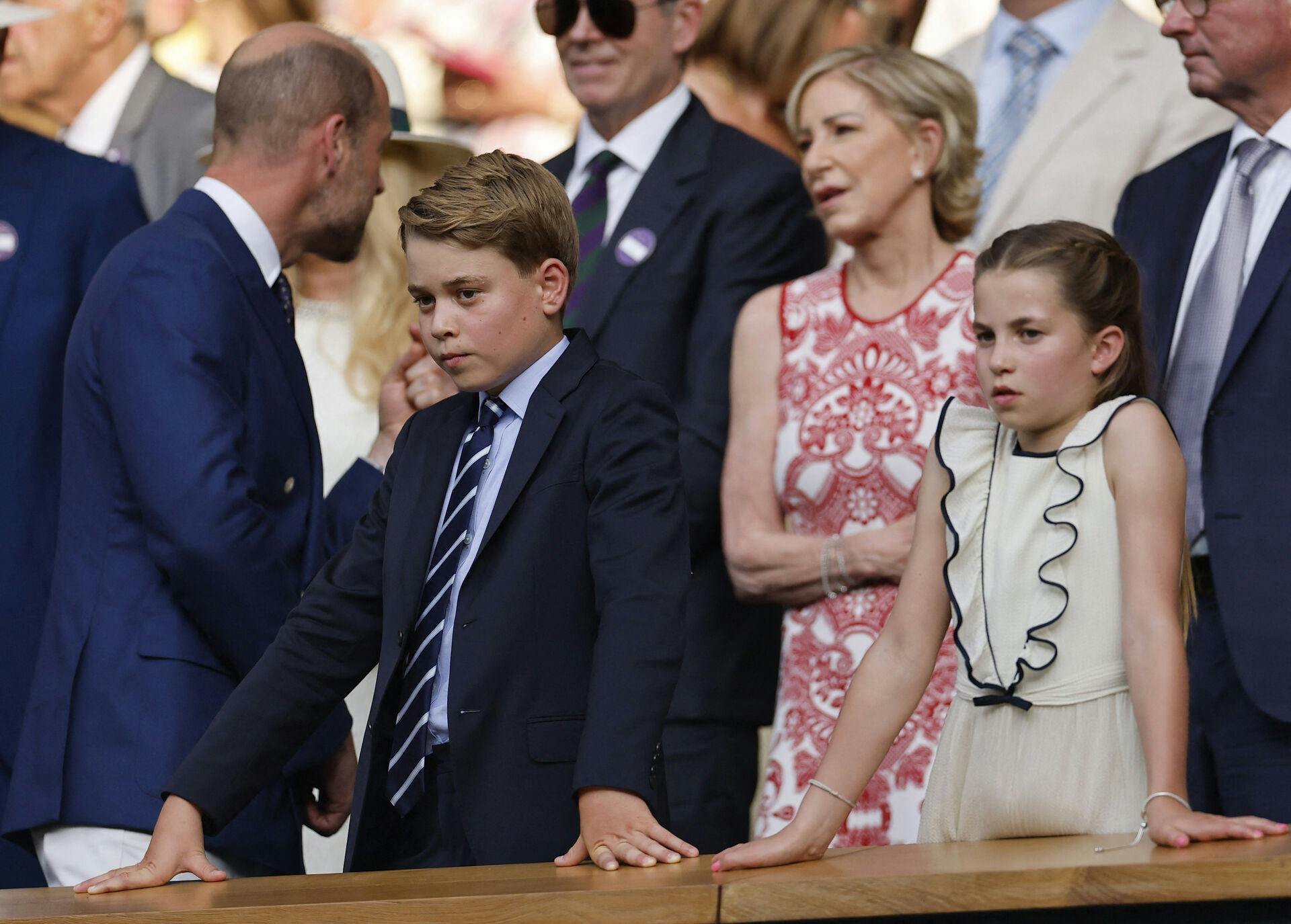 Prinsesse Charlotte og Prins George til Wimbledon-finalen 2025.