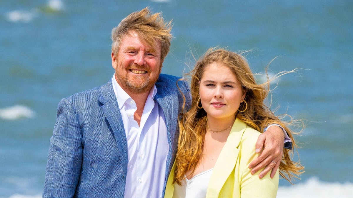 Kong Willem-Alexander og prinsesse Amalia. 