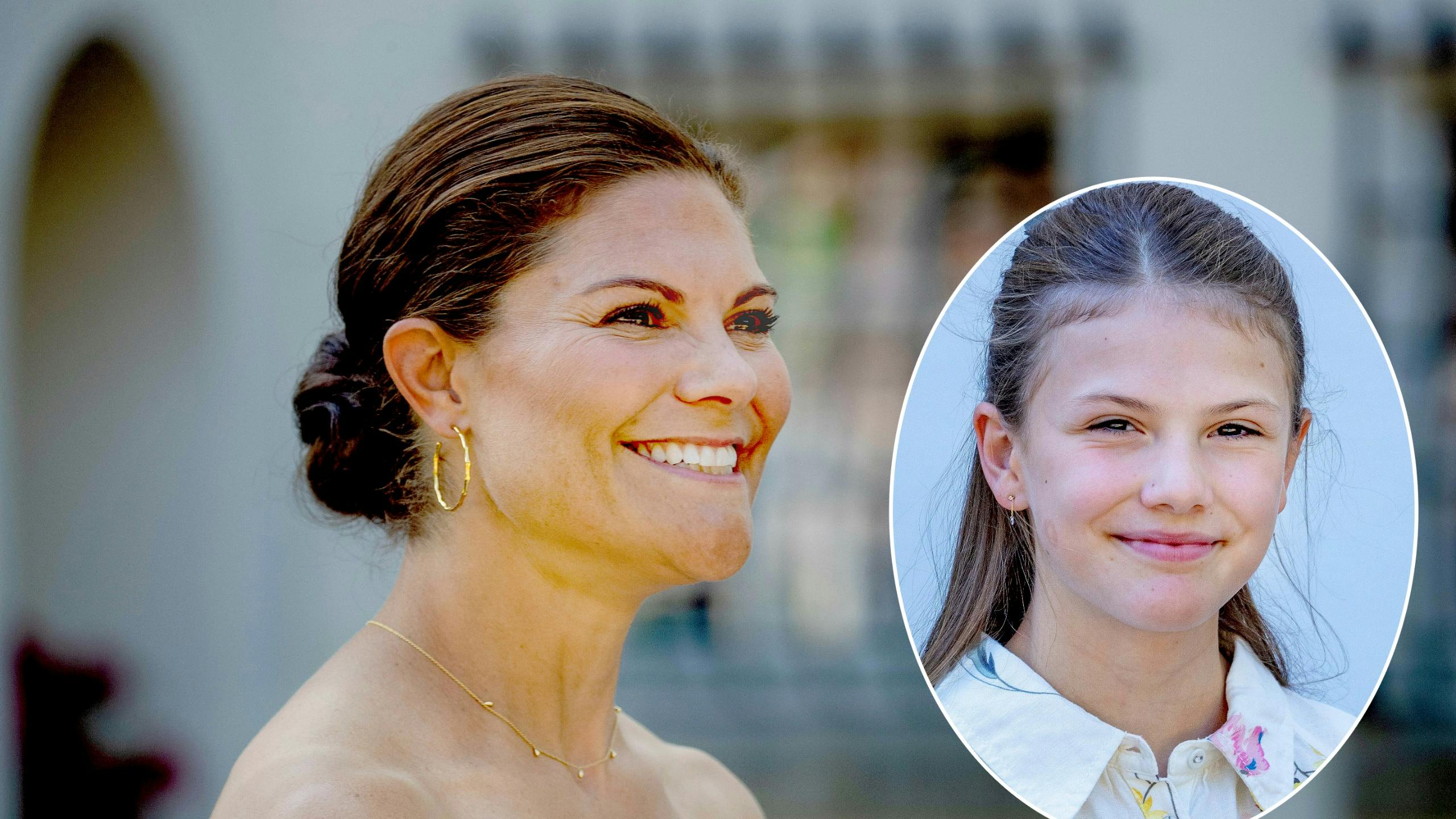 Kronprinsesse Victoria og prinsesse Estelle.