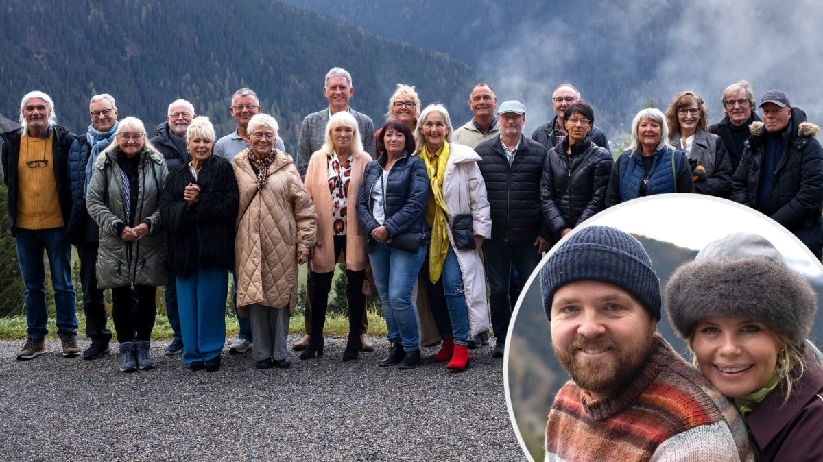 Deltagerne i "Hotel Romantik" samt Joakim Ingversen og Sofie Linde