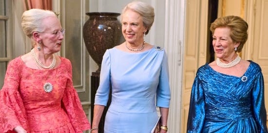 Dronning Margrethe, prinsesse Benedikte og dronning Anne-Marie