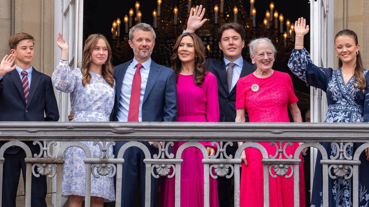 Kongefamilien i forbindelse med kong Frederiks fødselsdag, 2024.