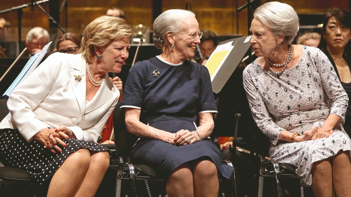 Dronning Anne-Marie, dronning Margrethe og prinsesse Benedikte