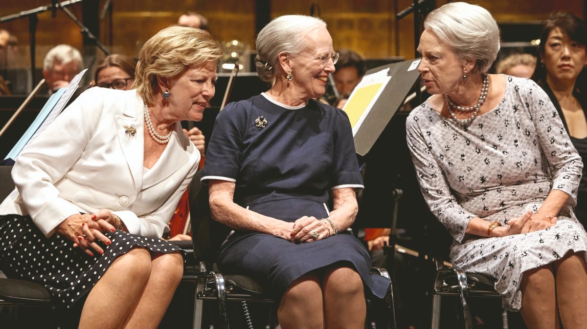 Dronning Anne-Marie, dronning Margrethe og prinsesse Benedikte