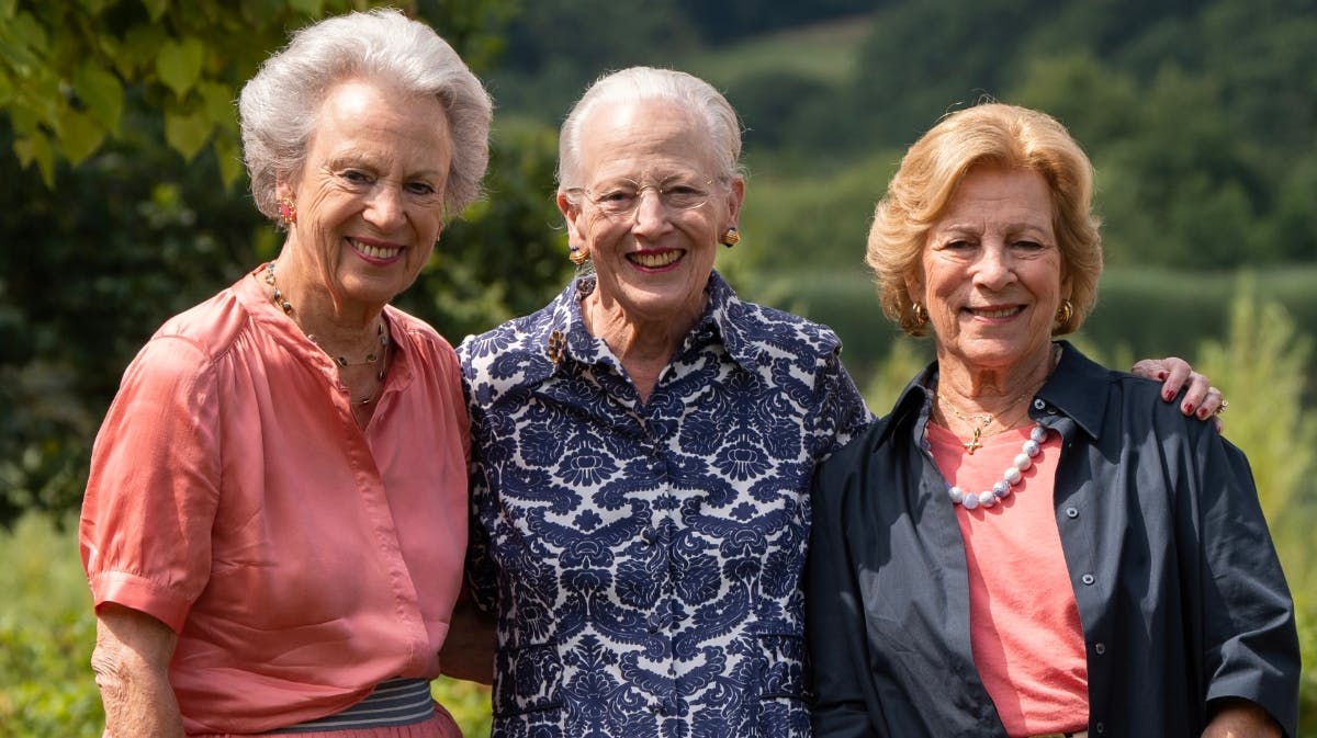 Prinsesse Benedikte, dronning Margrethe og dronning Anne-Marie