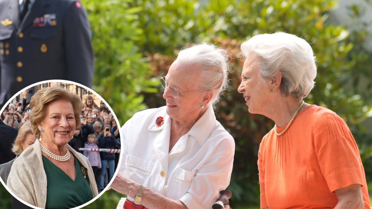 Dronning Margrethe og prinsesse Benedikte. Indsat foto: dronning Anne-Marie