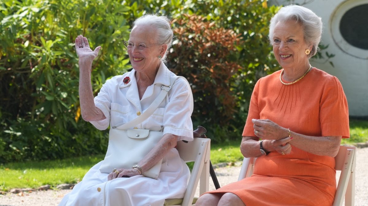 Dronning Margrethe og prinsesse Benedikte