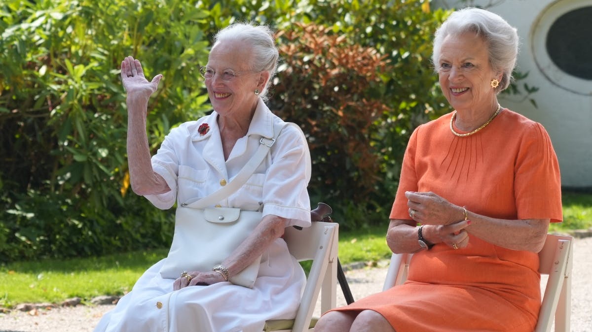 Dronning Margrethe og prinsesse Benedikte