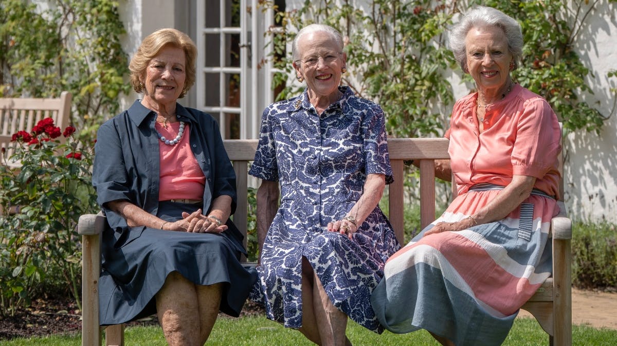 Dronning Anne-Marie, dronning Margrethe og prinsesse Benedikte