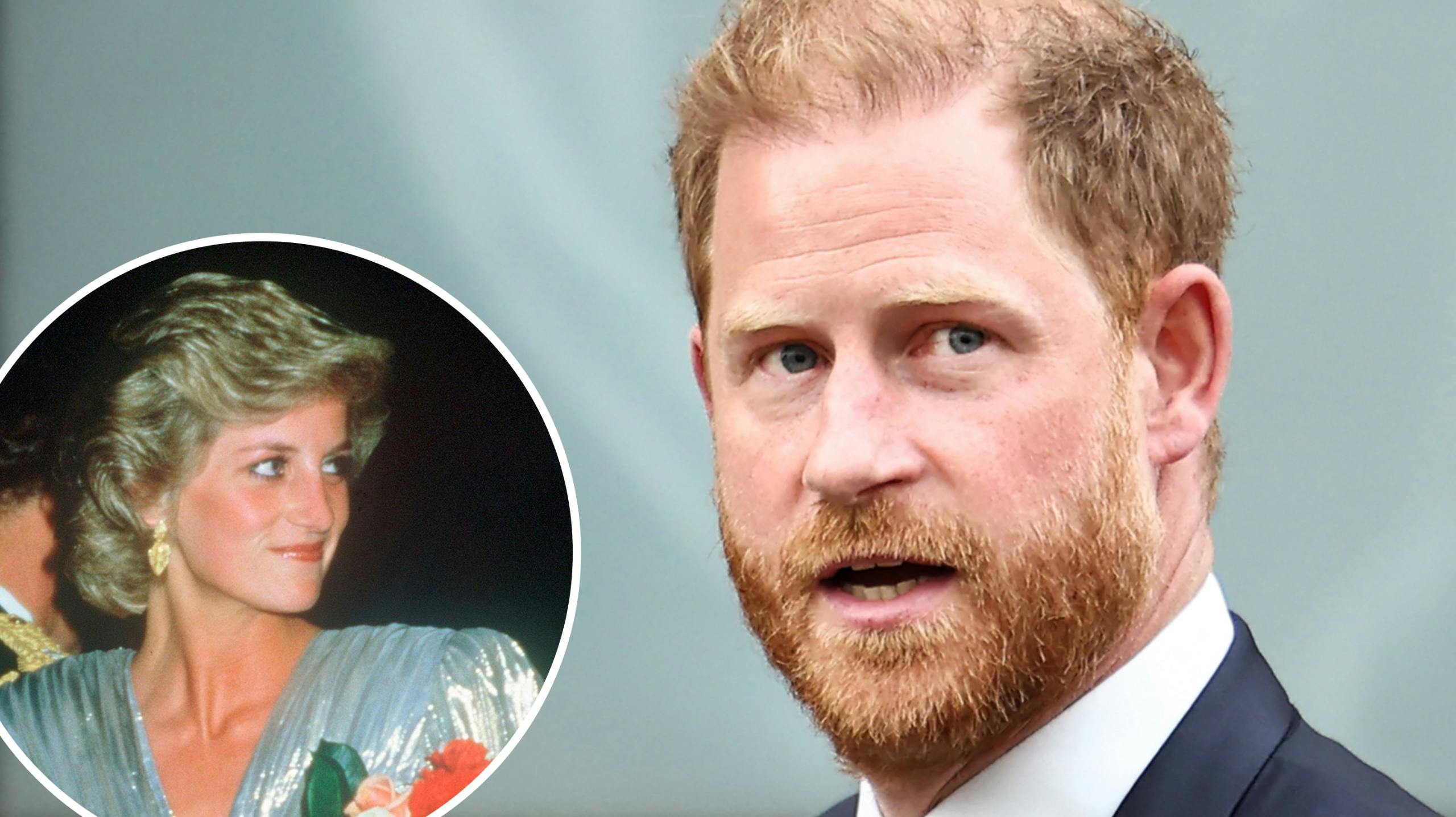 Prinsesse Diana og prins Harry.