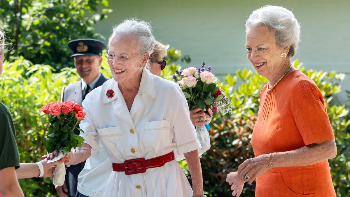 Dronning Margrethe og prinsesse benedikte