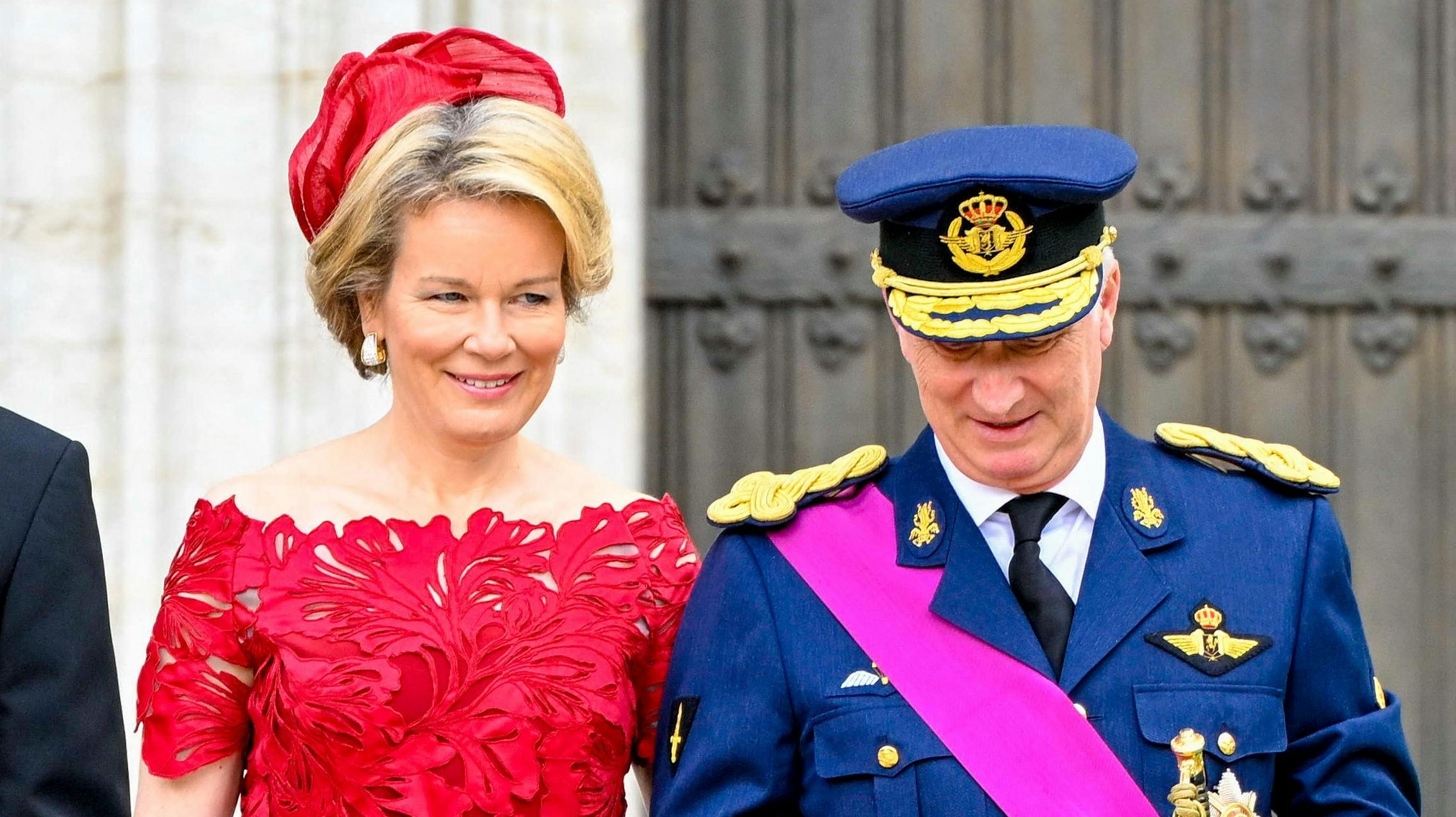 Dronning Mathilde og kong Philippe