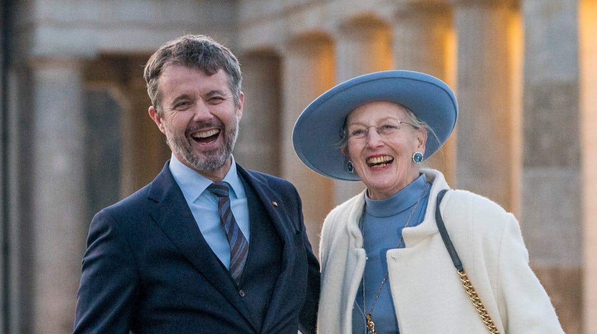 Kronprins Frederik og dronning Margrethe i 2021.