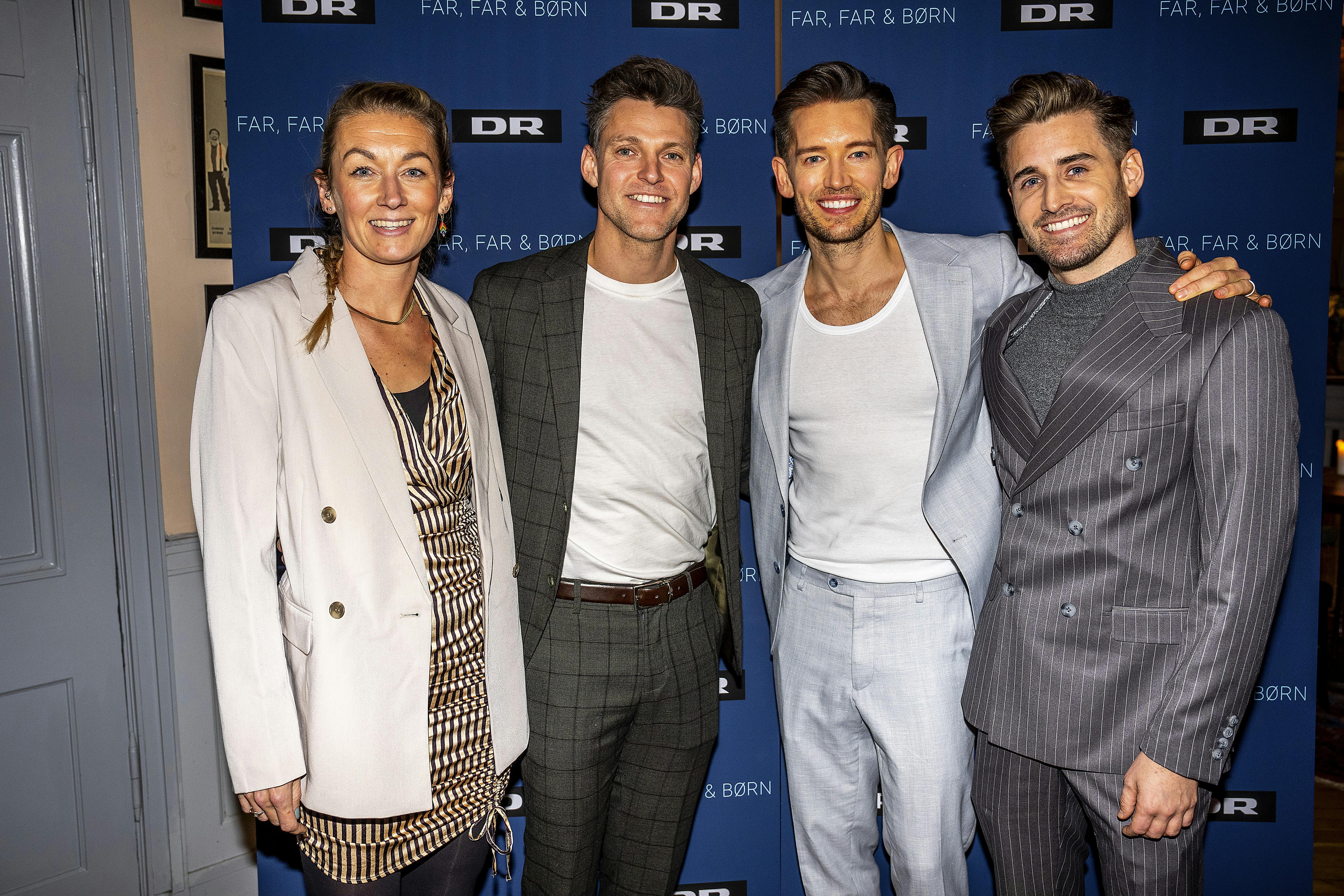 Nanna Brandt, hendes mand Frederik, Morten Kjeldgaard og Frederik Haun.