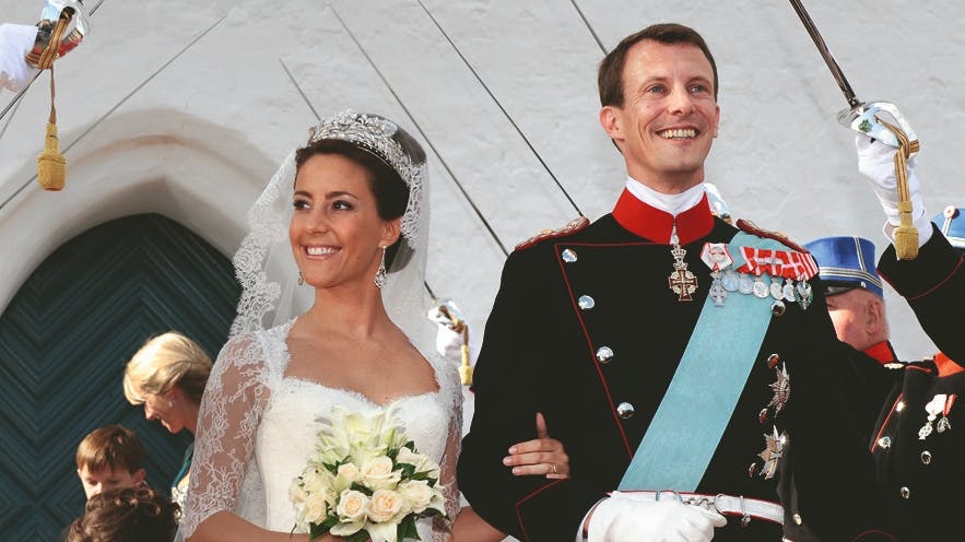 Prinsesse Marie og prins Joachim ved brylluppet i 2008. 