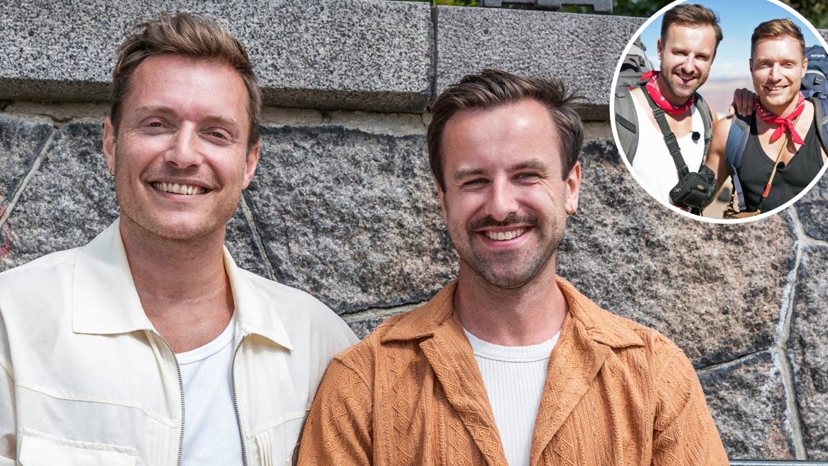 Benjaming Bang og Morten Bjerregaard fra "Først til verdens ende".&nbsp;