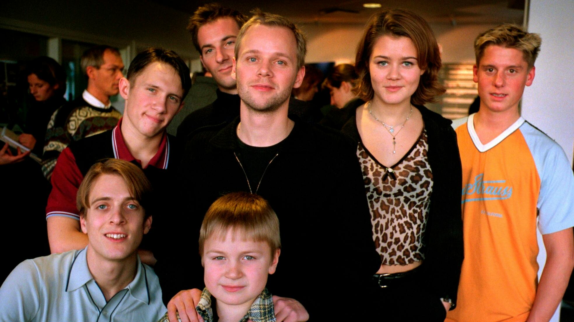 Fra venstre: Jonas Gülstorff, Joachim Knop, Tomas Villum Jensen, Sofie Lassen-Kahlke, Robert Hansen, Karl Bille og Rasmus Albeck. 