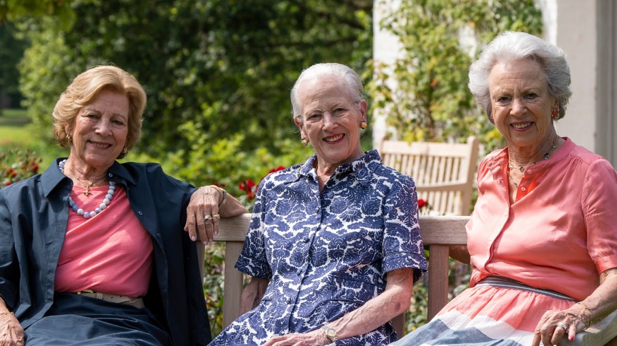 Dronning Anne-Marie, dronning Margrethe og prinsesse Benedikte