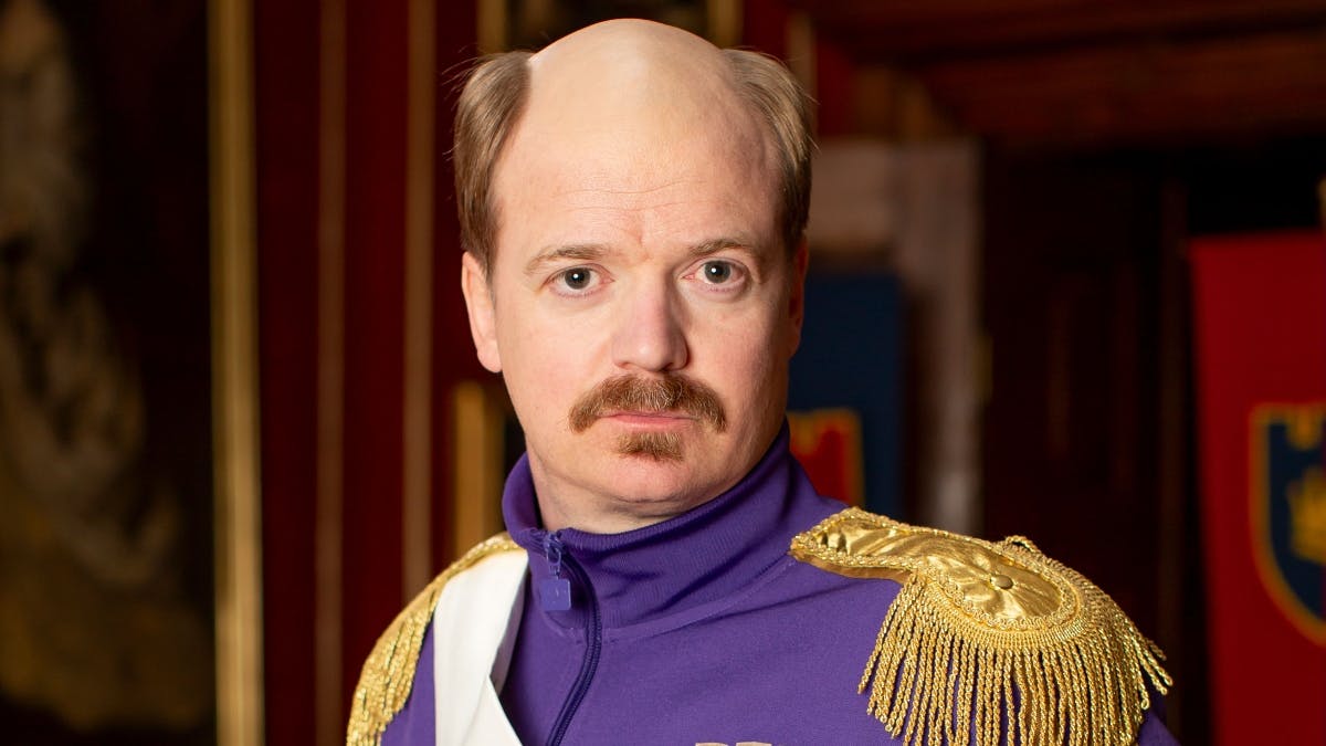 Tobias Dybvad som hofmarskal.&nbsp;