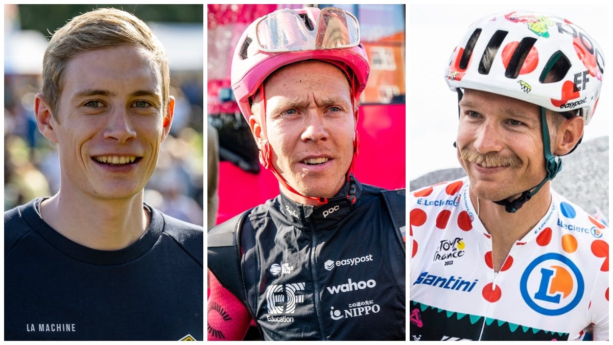 Jonas Vingegaard, Michael Valgren og Magnus Cort