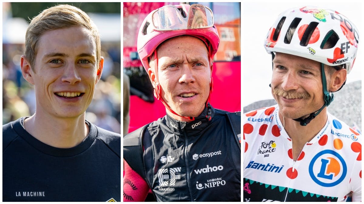 Jonas Vingegaard, Michael Valgren og Magnus Cort