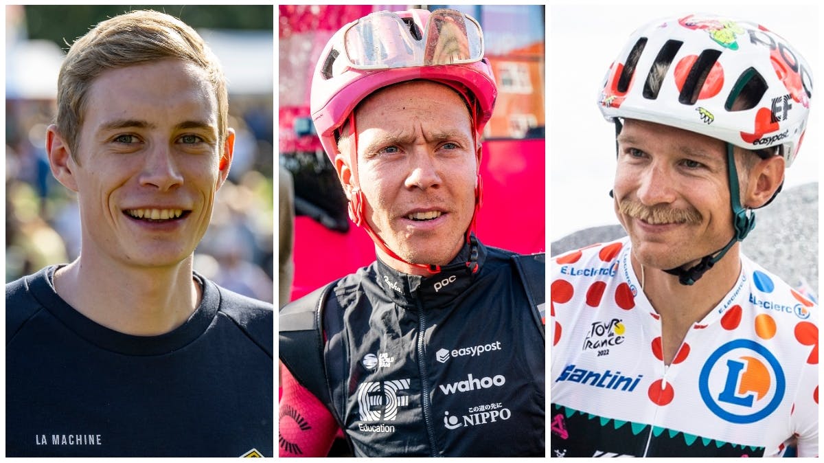 Jonas Vingegaard, Michael Valgren og Magnus Cort