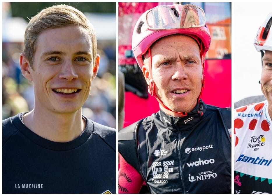 Jonas Vingegaard, Michael Valgren og Magnus Cort