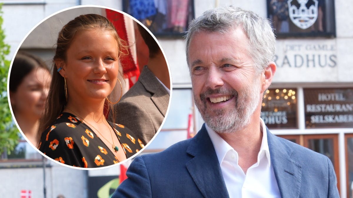 Prinsesse Isabella og kong Frederik.