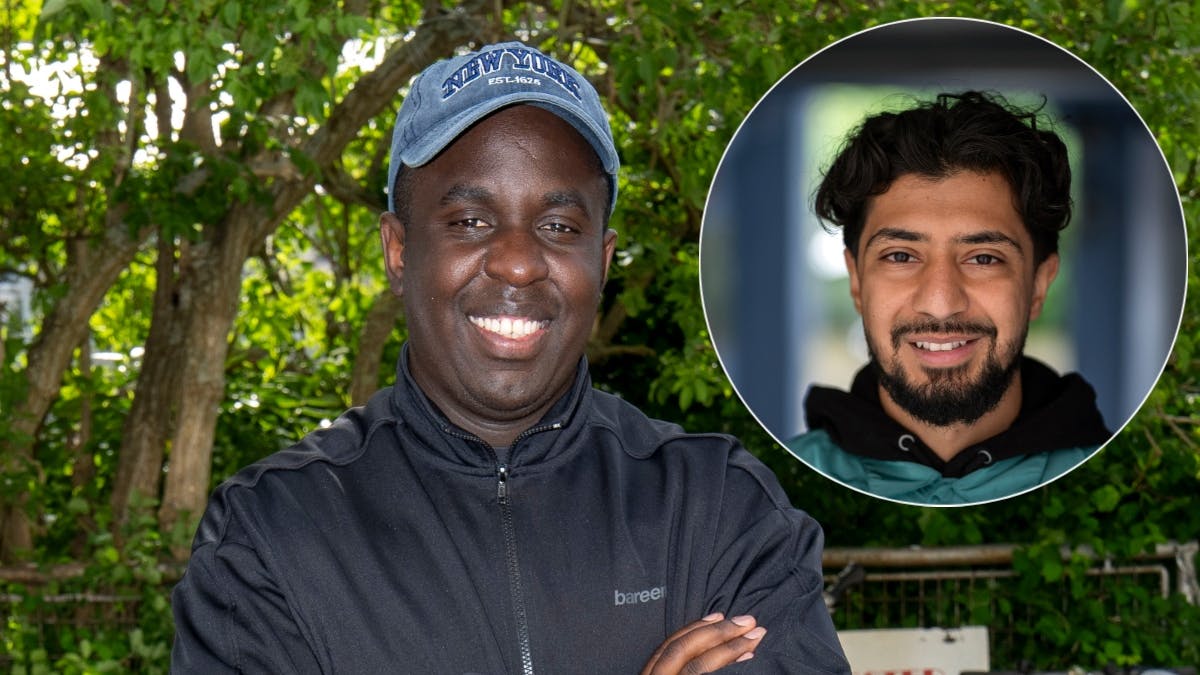 Tv-vært Melvin Kakooza og Forræder-stjernen Ali Jassem.