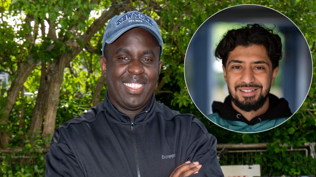 Tv-vært Melvin Kakooza og Forræder-stjernen Ali Jassem.