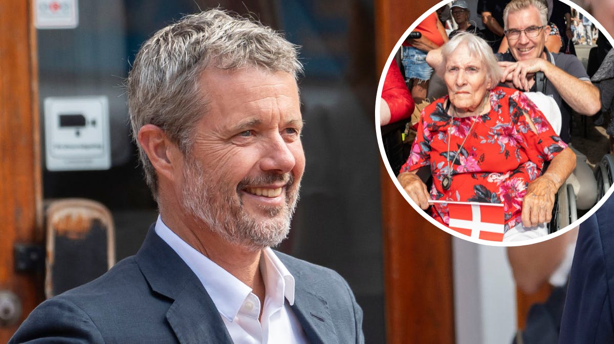 Kong Frederik. Indsat foto: Helga Thaysen med sønnen Lars