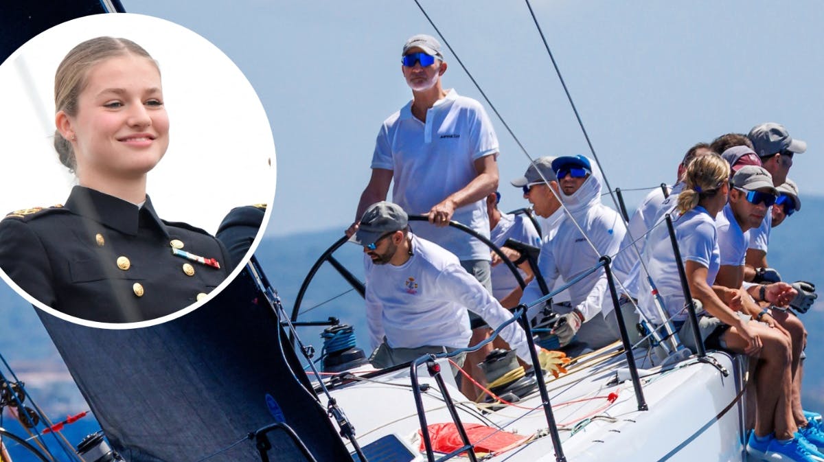 Konge Felipe og prinsesse Leonor.