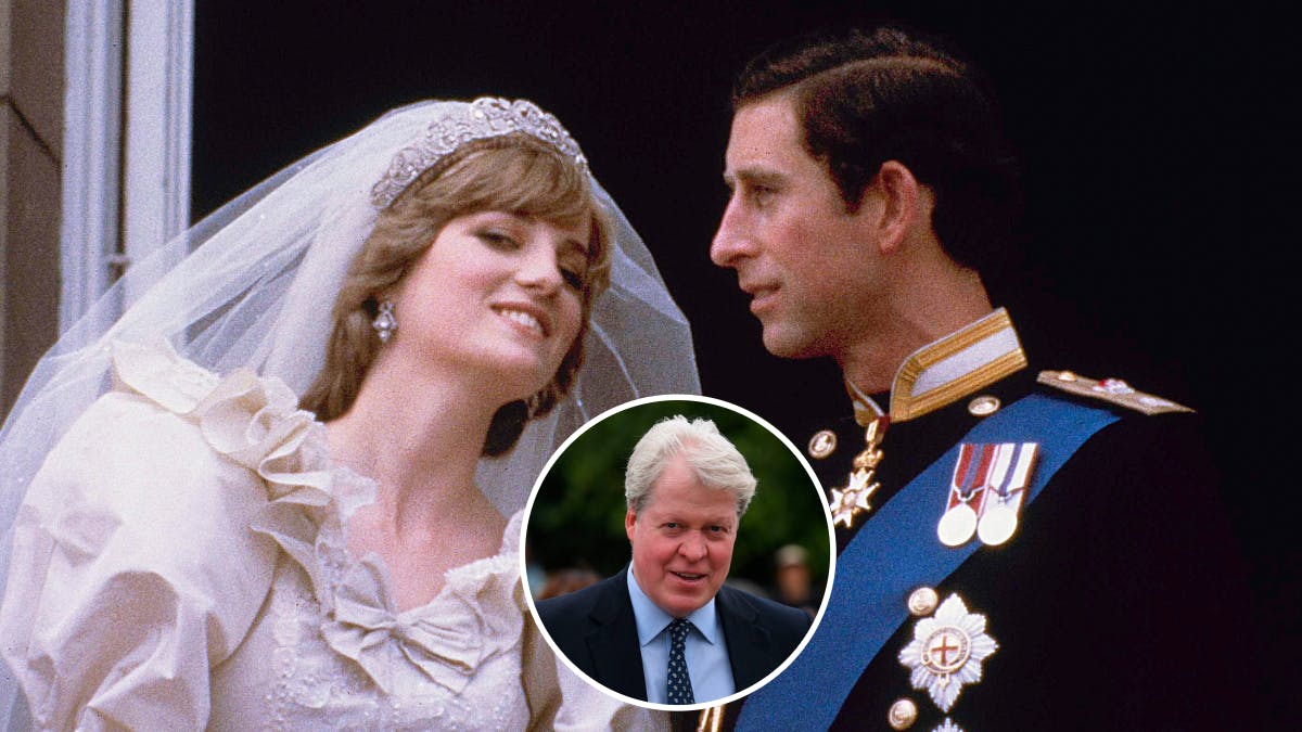 Prinsesse Diana, kong Charles og Charles Spencer.&nbsp;