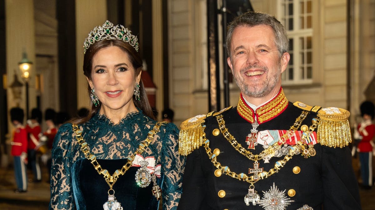 Dronning Mary og kong Frederik.