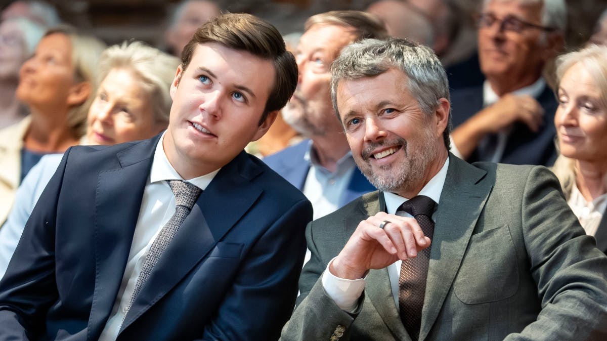 Kronprins Christian og kong Frederik.