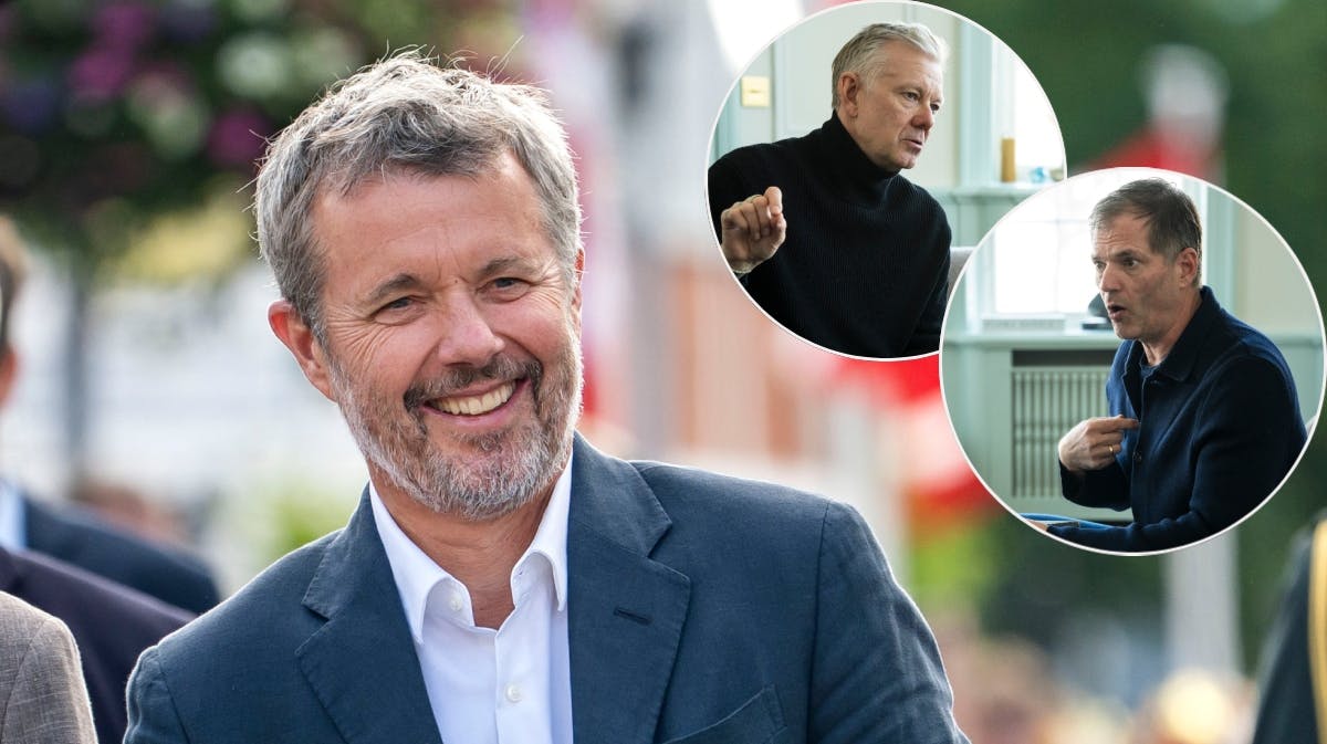 Kong Frederik, Casper Christensen og Mikael Bertelsen. 