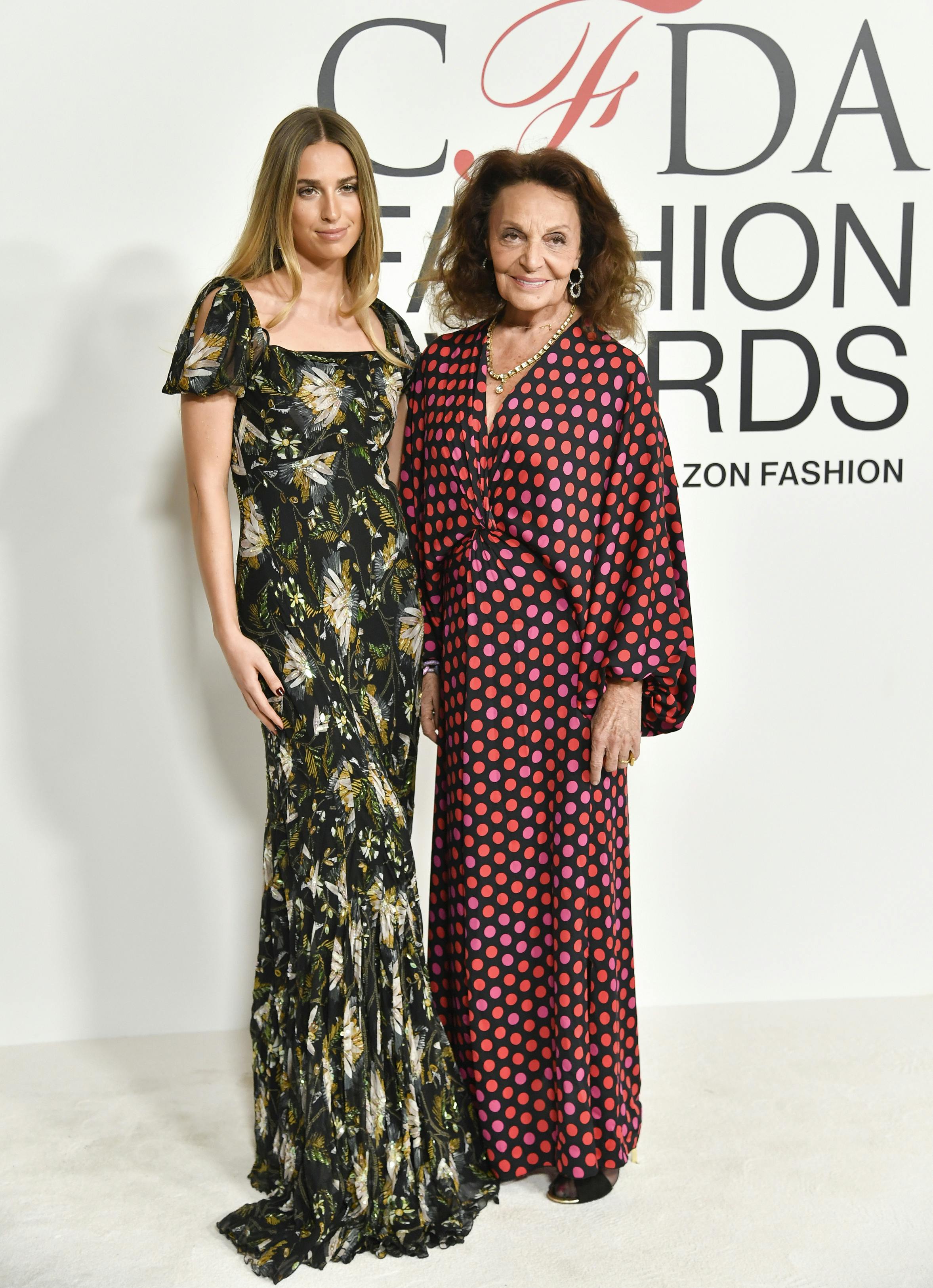 Talita von Furstenberg, left, and Diane von Furstenberg attend the CFDA Fashion Awards at the American Museum of Natural History on Monday, Nov. 6, 2023, in New York. (Photo by Evan Agostini/Invision/AP)