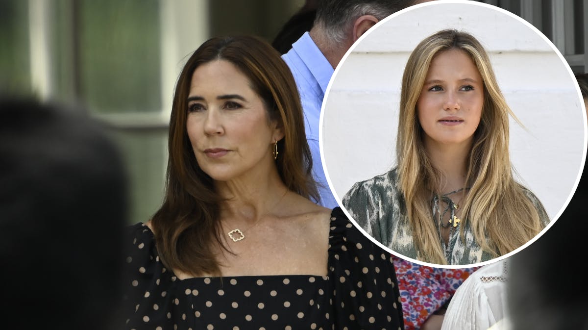 Dronning Mary og prinsesse Josephine. 