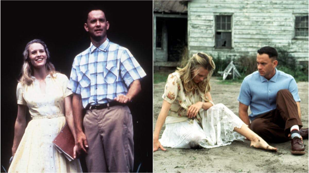 Robin Wright og Tom Hanks i "Forrest Gump" fra 1994.