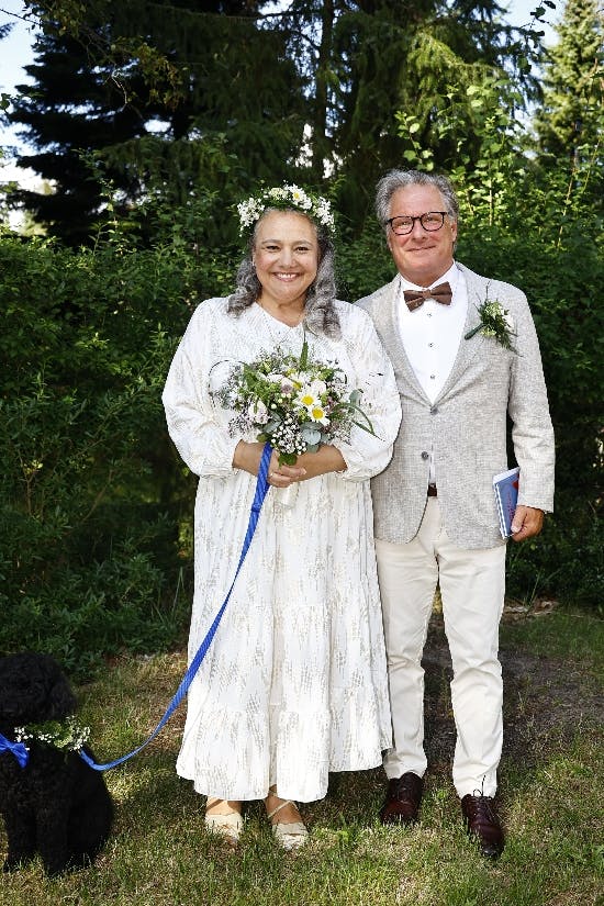 Anne og Henrik og hunden Eddie